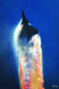 Thunder Painting by HELGE Art Gallery