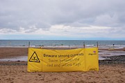 Tidal Warning Sign Photograph by Science Photo Library