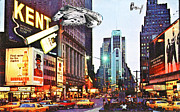 Times Square 1972 reloaded Photograph by HELGE Art Gallery