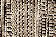 Tire Tracks in Sand Abstract Photograph by John Harmon