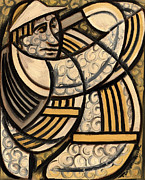 Tommervik Golf Swing Slice Art Print Painting by Tommervik