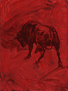 Toro painting Painting by Konni Jensen