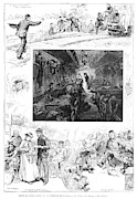 Train Travel, 1883 Drawing by Granger