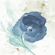 Translucent Blue Poppy II Painting by Lanie Loreth