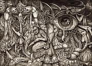 Tripping Through Bogomils Mind Drawing by Otto Rapp