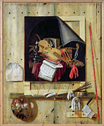 Trompe Loeil Still Life, 1665 Oil On Canvas Photograph by Cornelis Norbertus Gysbrechts Trompe Loeil Still Life, 1665 Oil On Canvas Photograph by Cornelis Norbertus Gysbrechts