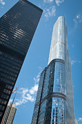 Trump Tower and IBM Building in Chicago Photograph by Dejan Jovanovic