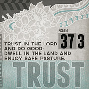 Trust In The Lord- Contemporary Christian Art Mixed Media by Linda Woods Trust In The Lord- Contemporary Christian Art Mixed Media by Linda Woods