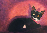 Tux Painting by Blue Sky