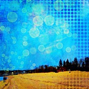 Two At Twilight #instaphoto #altered Photograph by Robin Mead