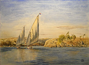 Two Feluccas Painting by Juan  Bosco