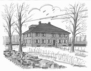 Ulster County Museum Drawing by Richard Wambach