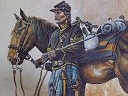 Union Cavalry Painting by Martin Schmidt