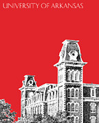 University of Arkansas - Red Digital Art by DB Artist