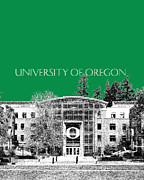 University of Oregon - Forest Green Digital Art by DB Artist