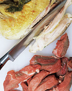 Unsafe Handling Of Raw And Cooked Meats Photograph by Science Photo Library