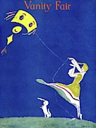 Vanity Fair Cover Featuring A Woman Flying A Kite Photograph by Ethel Plummer