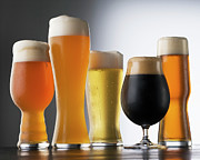 Variety Of Beer Glasses Photograph by Jack Andersen