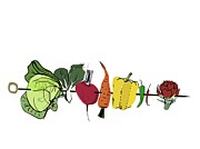 Vegetable Kebab Photograph by Science Photo Library