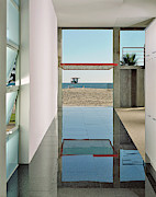 View Of Beach From Lobby Photograph by Mary E Nichols