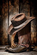 Vintage Cowboy Boots Photograph by Olivier Le Queinec Vintage Cowboy Boots Photograph by Olivier Le Queinec