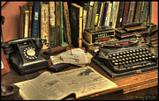Vintage Office Desk Photograph by Mal Bray Vintage Office Desk Photograph by Mal Bray
