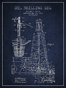 Vintage Oil drilling rig Patent from 1911 Digital Art by Aged Pixel