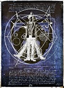 Vitruvian Dr Who in deep space Digital Art by HELGE Art Gallery