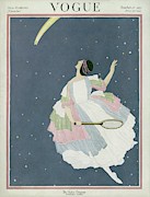 Vogue Cover Featuring A Woman Flying Photograph by George Wolfe Plank