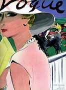 Vogue Cover Illustration Of A Woman Photograph by Carl Oscar August Erickson
