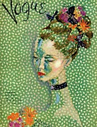 Vogue Magazine Cover Featuring A Woman Photograph by Cecil Beaton