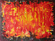 W6 - firemaker Painting by KUNST MIT HERZ Art with heart