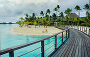 Walkway To The Beach In Bora Bora Photograph by Gary Slawsky