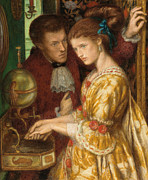 Washing Hands Painting by Dante Gabriel Charles Rossetti