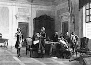 Washington And Lafayette Painting by Granger