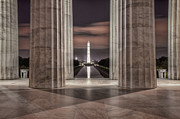 Washington Monument from Lincoln Memorial I Photograph by Clarence Holmes