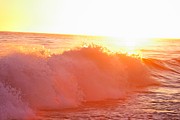 Waves in Sunset Photograph by Alexander Fedin