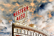 Western Auto Sign Downtown Kansas City 2 Photograph by Andee Design