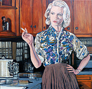 What's For Dinner? Painting by Tom Roderick