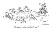 Where Are You Going With This Drawing by Nick Downes