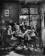 Whist Game, 19th Century Painting by Granger
