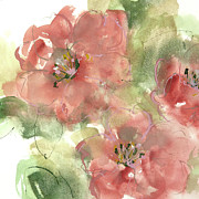 Wild Camellia 1 Painting by Chris Paschke
