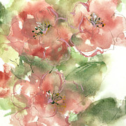 Wild Camellia 2 Painting by Chris Paschke