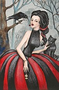 Wild Cherry Painting by Margaryta Yermolayeva