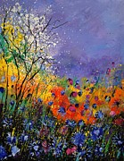Wild Flowers 4110 Painting by Pol Ledent
