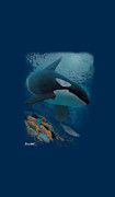 Wildlife - Salmon Hunter Orca Digital Art by Brand A
