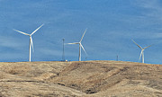 Wind farm and Cell towers Photograph by Ron Roberts