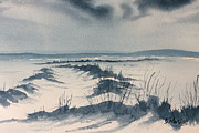 Winter Light over Lastingham Rigg Painting by Glenn Marshall