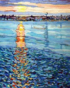Winter Sunrise Painting by Phil Chadwick Winter Sunrise Painting by Phil Chadwick