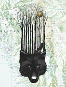 Wolf Barcode Digital Art by Sassan Filsoof